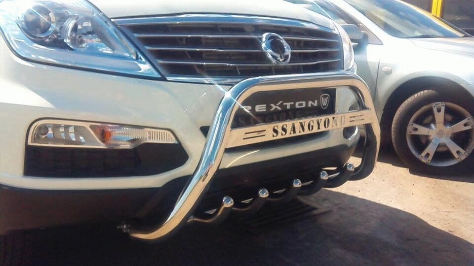 Кенгурятник  Ssang Yong Rexton (2012-) /с лого від компанії AUTOAS - фото 1