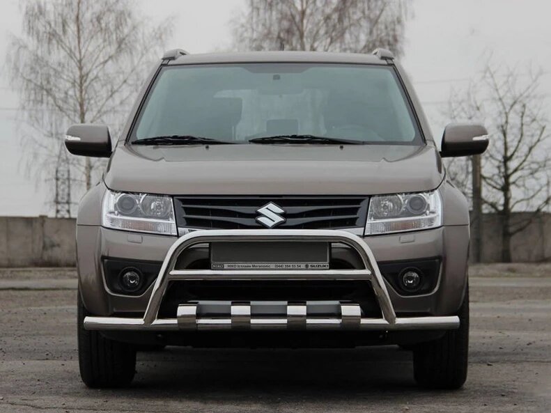 Кенгурятник ST-WT-15 (нерж.) для Suzuki Grand Vitara 2005-2014рр. від компанії AUTOAS - фото 1