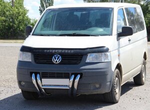 Кенгурятник ST006-03 ніздрі (нерж) для Volkswagen T5 Transporter 2003-2010рр.