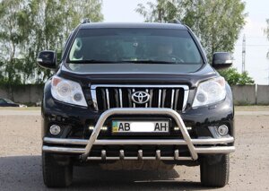 Кенгурятник + ВУС для Toyota Land Cruiser Prado 150 2009+ захист бампера дуги пороги