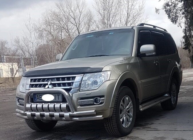 Кенгурятник + УС SHARK для Mitsubishi Pajero Wagon IV 2006+ Захист заднього бампера дуги пороги від компанії AUTOAS - фото 1