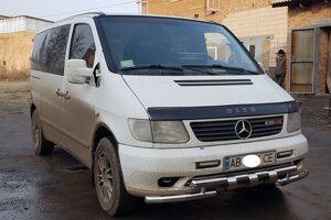 Кенгурятник ВУС SHARK подвійний для Mercedes Vito 1997-03, 03-09, 10-14, 14+ захист заднього бампера дуги пороги