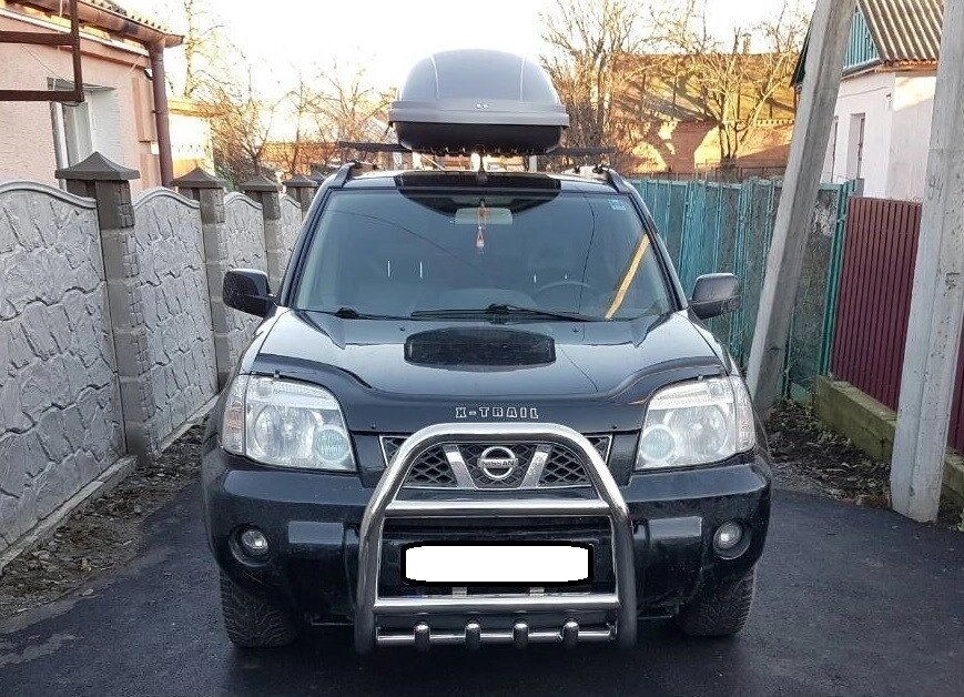 Кенгурятник високий з двома перемичками і грилем для Nissan X-Trail T30 00-07 T31 07-13 T32 2013+ від компанії AUTOAS - фото 1