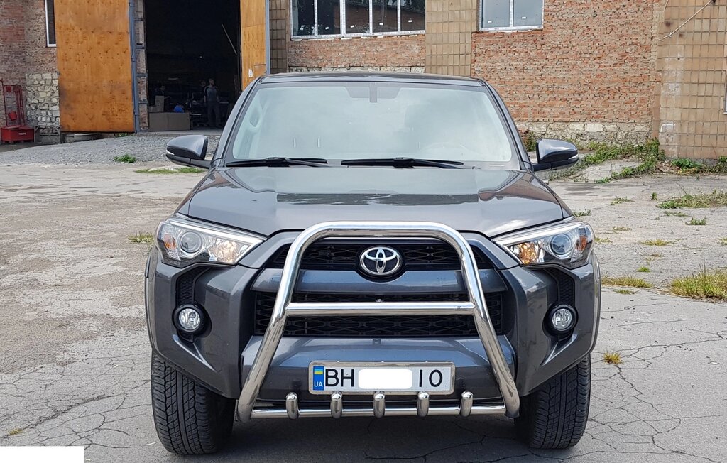 Кенгурятник високий з двома перемичками і грилем для Toyota 4Runner 5 2014+ від компанії AUTOAS - фото 1