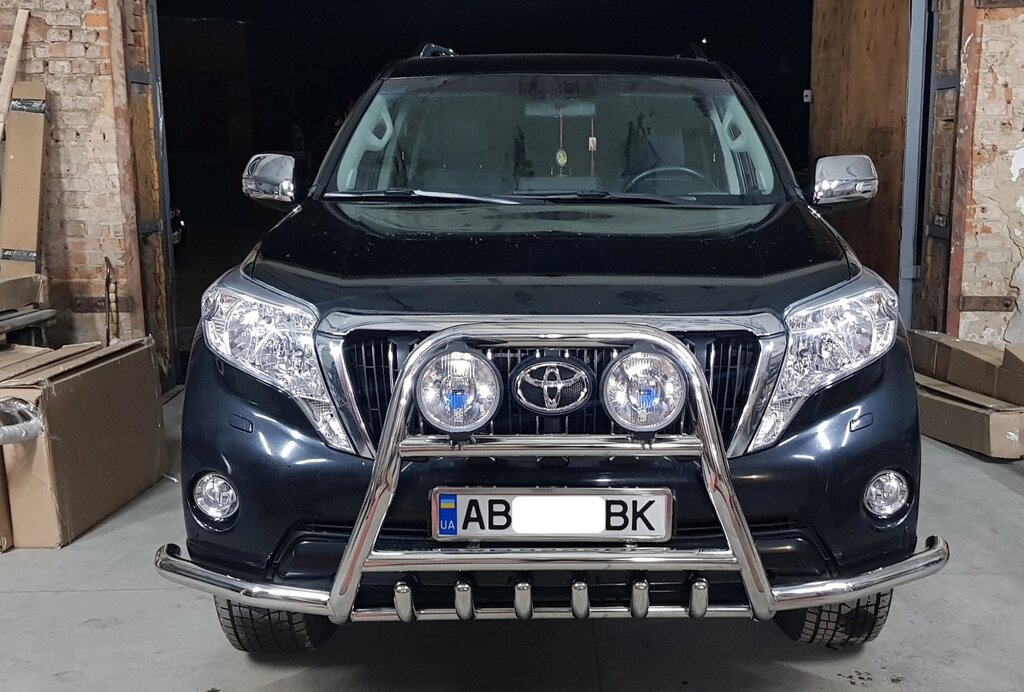 Кенгурятник + ВУС для Toyota Land Cruiser Prado 150 2009+ захист бампера дуги пороги від компанії AUTOAS - фото 1