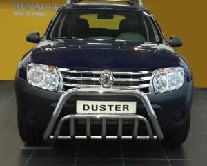 Кенгурятник WT002 (нерж) для Dacia Duster 2008-2018 рр.