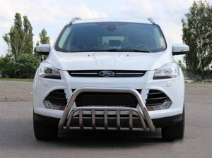 Кенгурятник WT002 (нерж.) для Ford Kuga/Escape 2013-2019 рр.