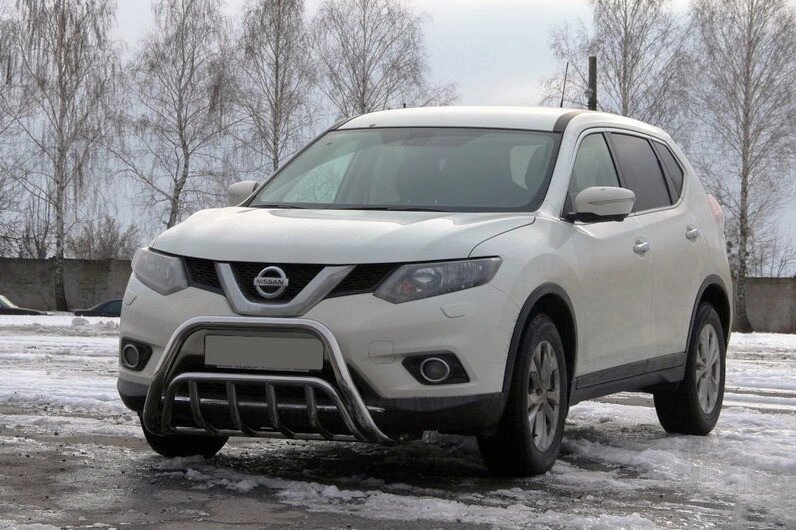 Кенгурятник WT002 (нерж) для Nissan X-trail T32 / Rogue 2014 мм. від компанії AUTOAS - фото 1