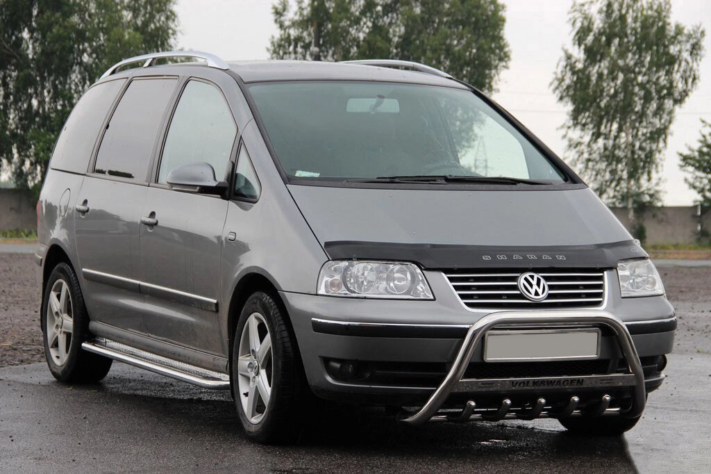 Кенгурятник WT003 (нерж) 60 мм, без напису для Volkswagen Sharan 2010 мм. від компанії AUTOAS - фото 1