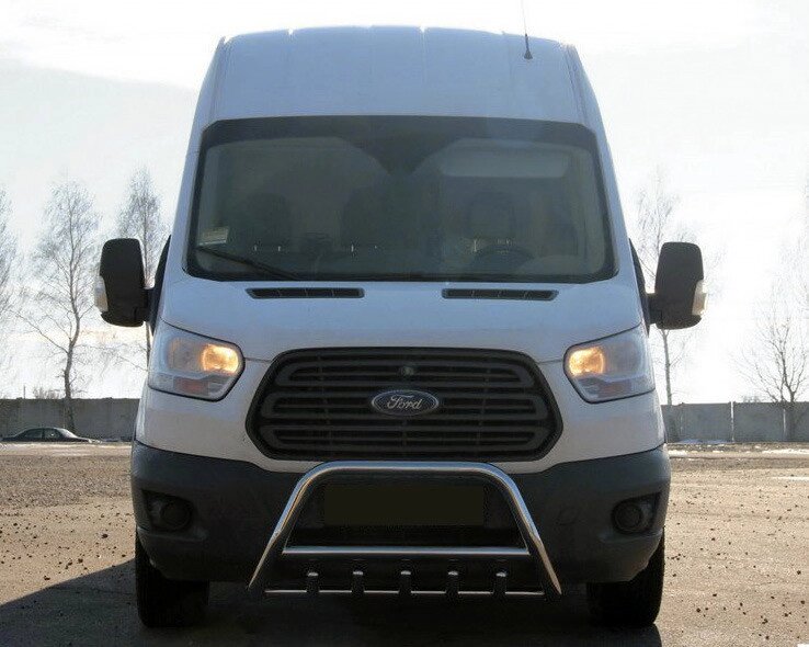 Кенгурятник WT003 (нерж.) для Ford Transit 2014 мм. від компанії AUTOAS - фото 1