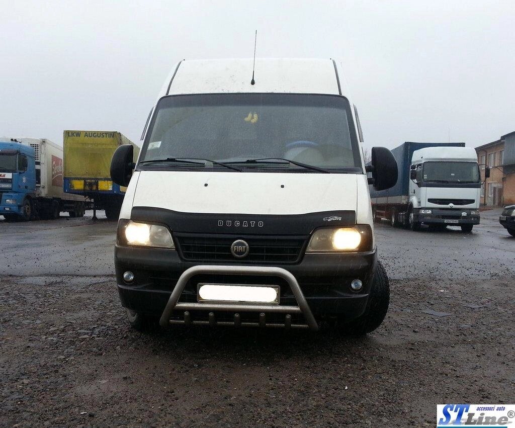 Кенгурятник WT003 (нерж.) для Peugeot Boxer 1994-2006 років. від компанії AUTOAS - фото 1