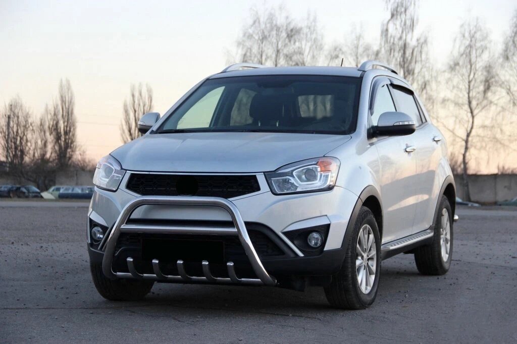 Кенгурятник WT003 (нерж.) для SsangYong Korando 2010-2019 від компанії AUTOAS - фото 1