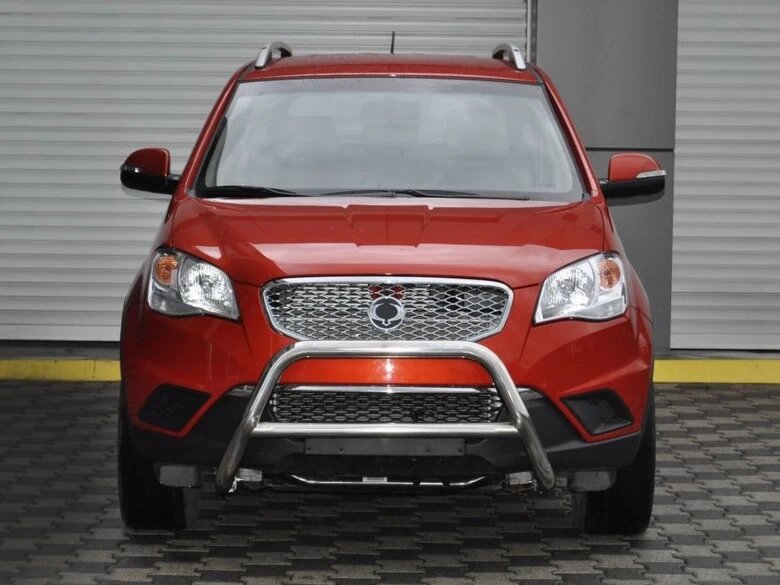 Кенгурятник WT005 (нерж.) для SsangYong Korando 2010-2019 від компанії AUTOAS - фото 1