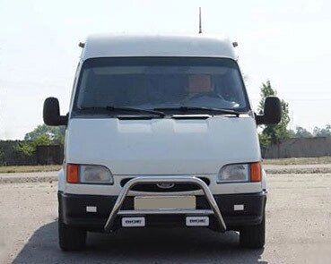 Кенгурятник WT006 (нерж) для Ford Transit 1991-2000 років. від компанії AUTOAS - фото 1