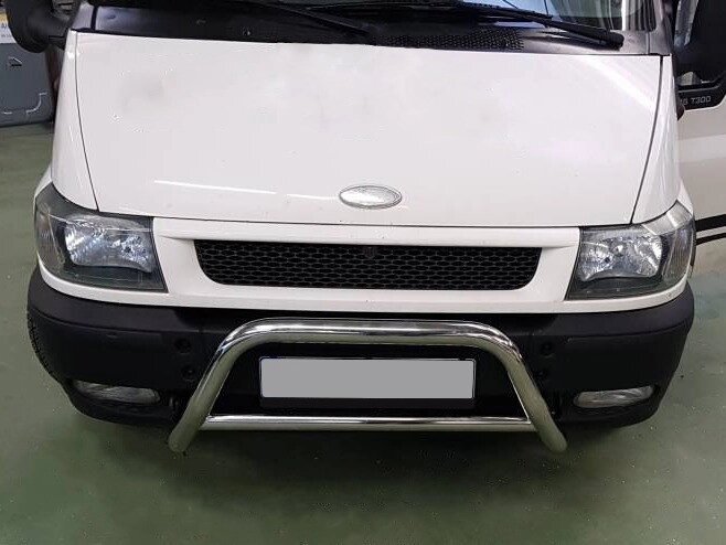 Кенгурятник WT006 (нерж) для Ford Transit 2000-2014 рр. від компанії AUTOAS - фото 1