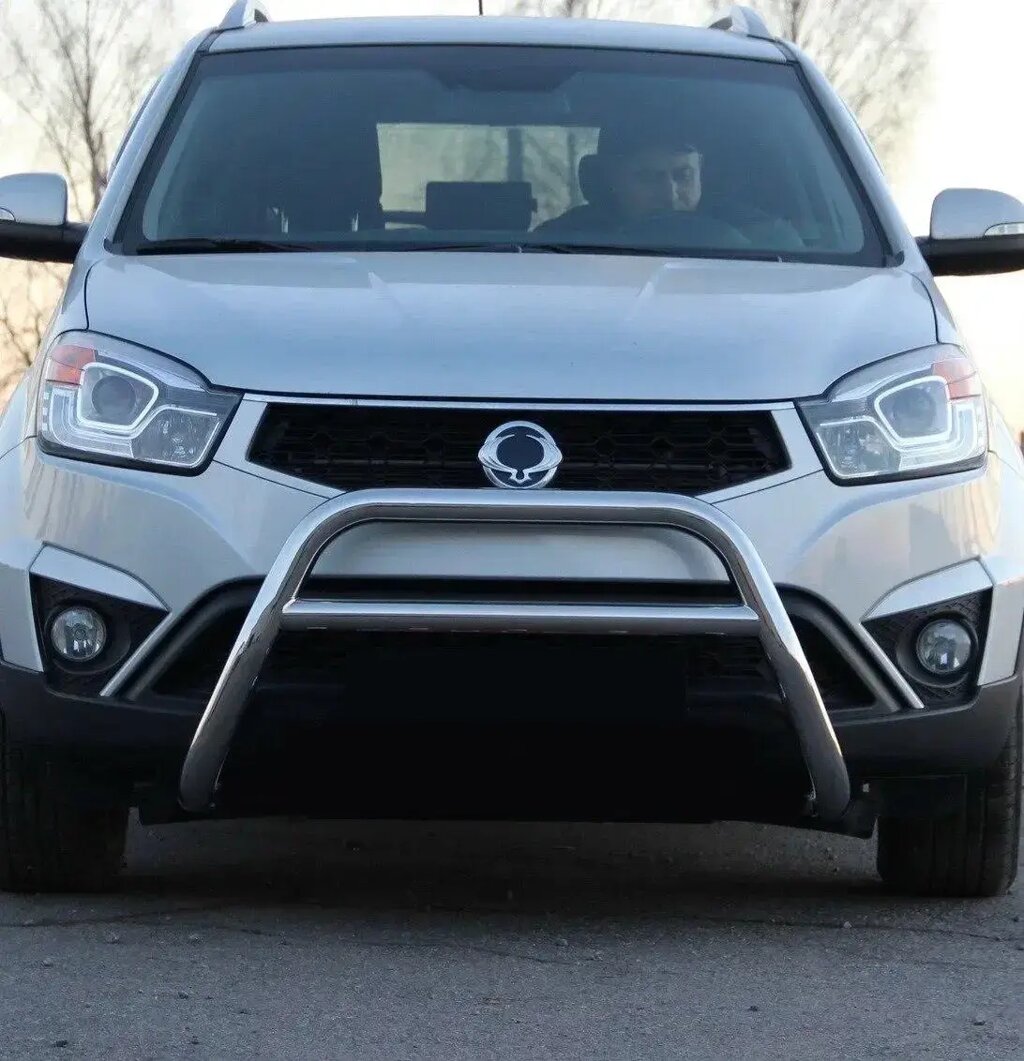 Кенгурятник WT006 (нерж) для SsangYong Korando 2010-2019 від компанії AUTOAS - фото 1