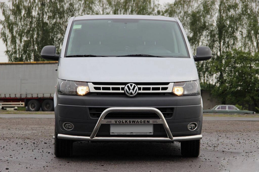 Кенгурятник WT007ST (нерж) для Volkswagen T5 рестайлінг 2010-2015 років. від компанії AUTOAS - фото 1