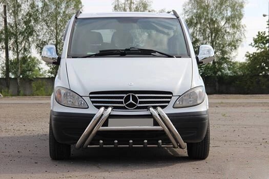 Кенгурятник WT01 (нерж.) для Mercedes Viano 2004-2015 рр. від компанії AUTOAS - фото 1