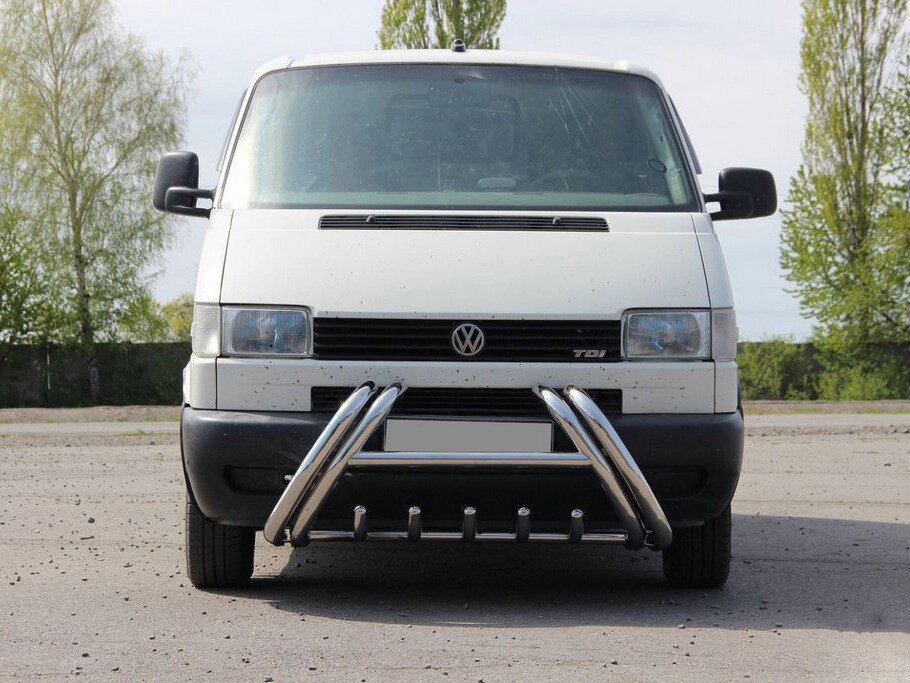 Кенгурятник WT01 (нерж) для Volkswagen T4 Caravelle/Multivan від компанії AUTOAS - фото 1