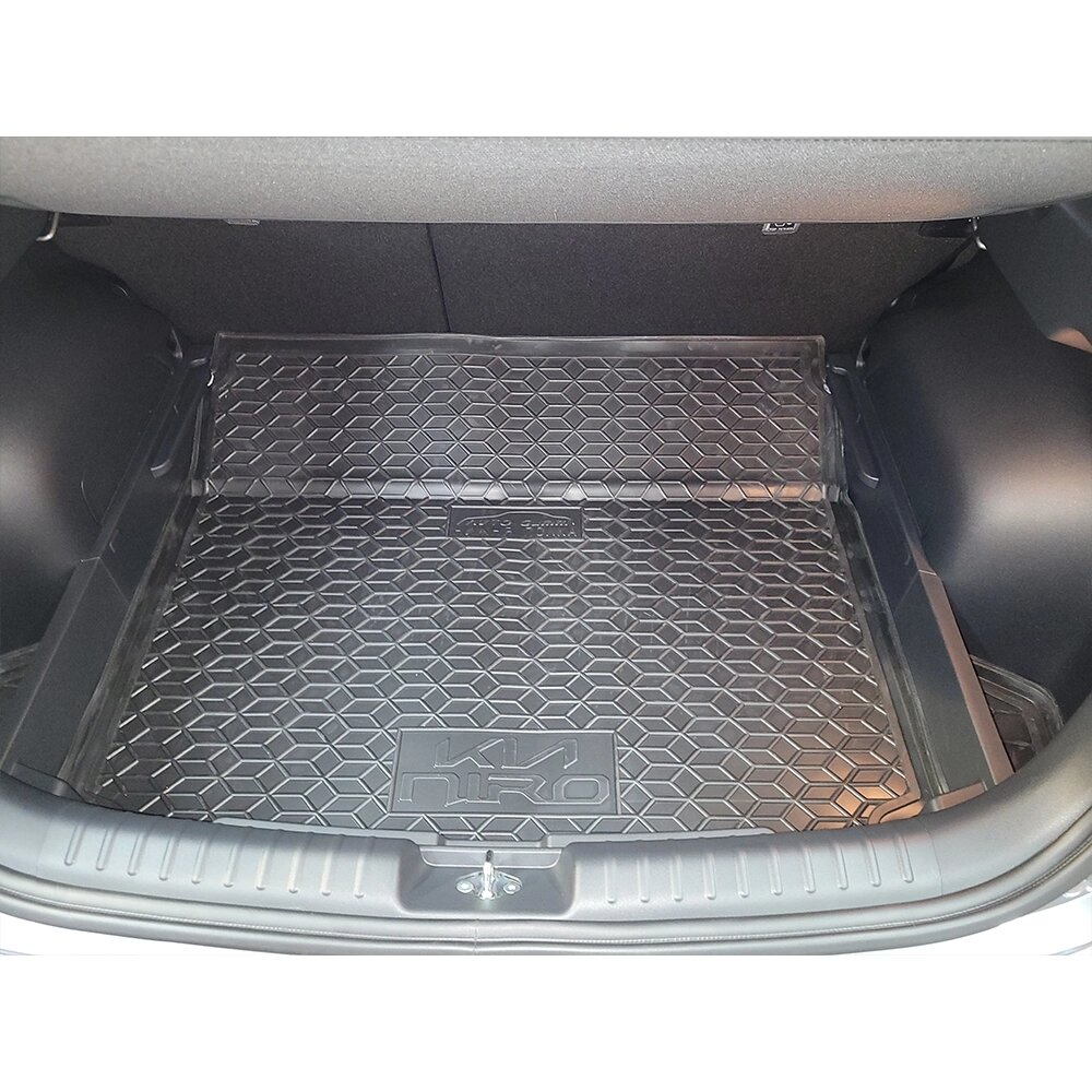 Килимок у багажник м'який поліуретановий Kia Niro EV (електро) 2023/Кіа Ніро (нижня полиця) від компанії AUTOAS - фото 1