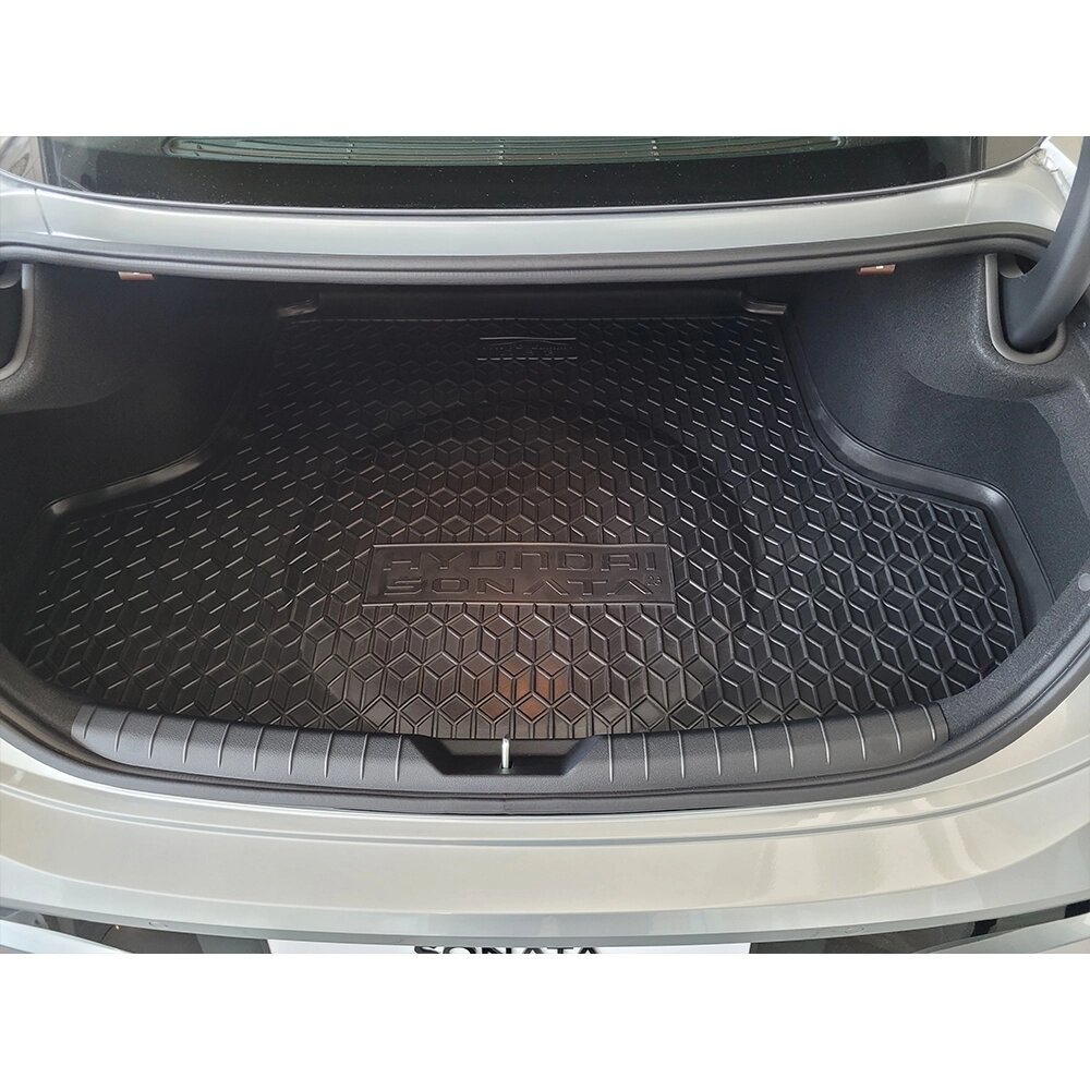 Килимок в багажник м'який поліуретановий Hyundai SONATA (2023) ДВС / Хюндай Соната від компанії AUTOAS - фото 1