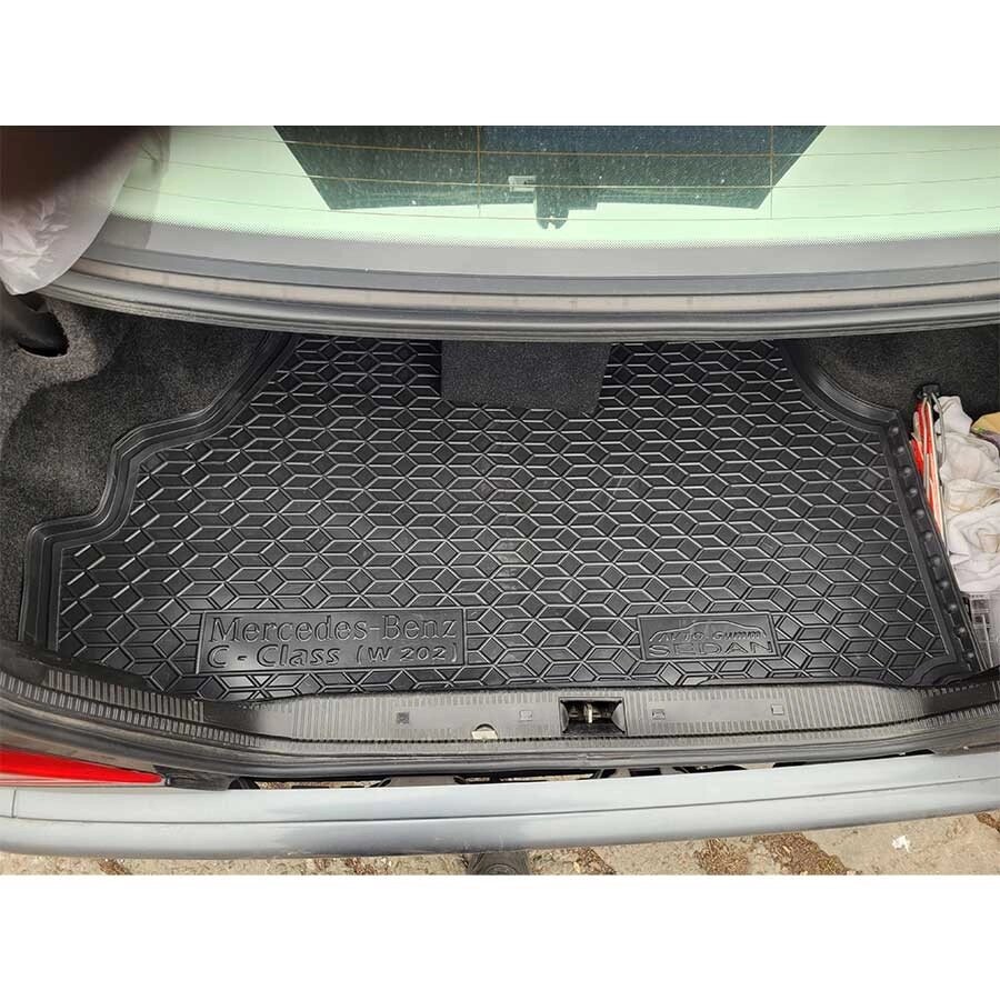 Килимок в багажник м'який поліуретановий Mercedes C W202 седан/Мерседес 202 седан від компанії AUTOAS - фото 1
