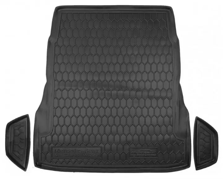 Килимок в багажник м'який поліуретановий Mercedes/Мерседес S (W222) 2013 - без регулювання сидінь від компанії AUTOAS - фото 1