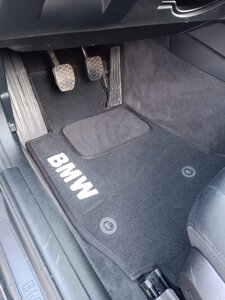 Килимки в салон ворсові для BMW /БМВ 3 (F30) (2012-Чорні 5шт BLCCR1042