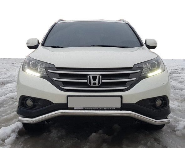 Передній захист ST007 (нерж.) для Honda CRV 2012-2016 рр. від компанії AUTOAS - фото 1