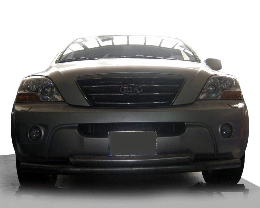 Передній захист ST014 (нерж.) для Kia Sorento 2002-2009 рр. від компанії AUTOAS - фото 1