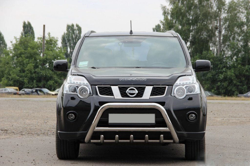 Передній захист WT003 (нерж) для Nissan X-trail T31 2007-2014рр. від компанії AUTOAS - фото 1