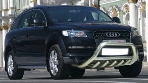 Передня дуга (нерж.) d60 для Audi Q7 2005-2015 рр. від компанії AUTOAS - фото 1