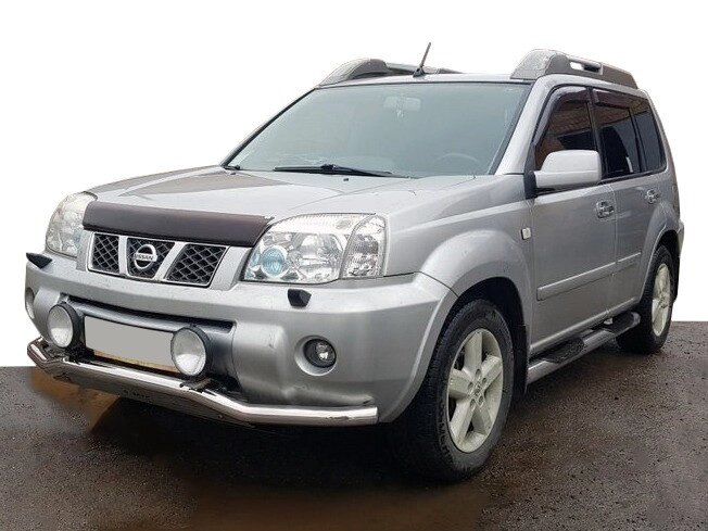 Передня захист ST007 (нерж) для Nissan X-trail T30 2002-2007рр. від компанії AUTOAS - фото 1