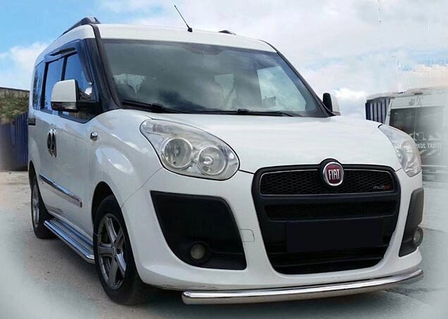 Передня захист ST008 (нерж.) 2010-2015, 60 мм для Fiat Doblo III nuovo 2010 та 2015 мм. від компанії AUTOAS - фото 1