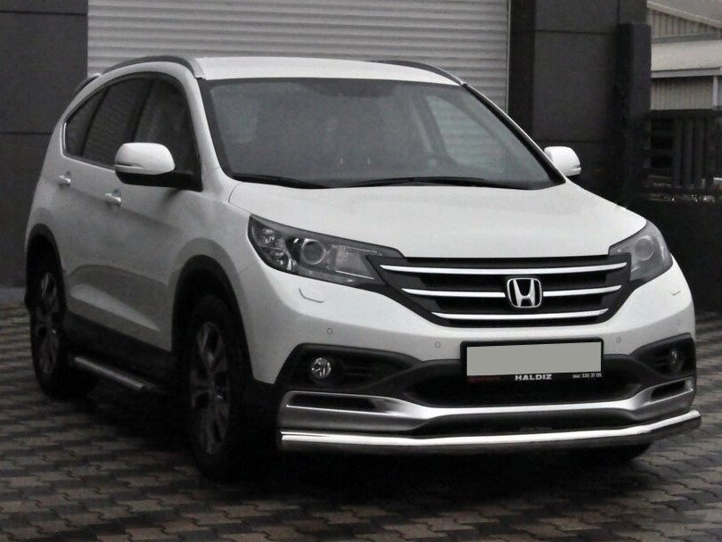 Передня захист ST008 (нерж.) для Honda CRV 2012-2016 рр. від компанії AUTOAS - фото 1