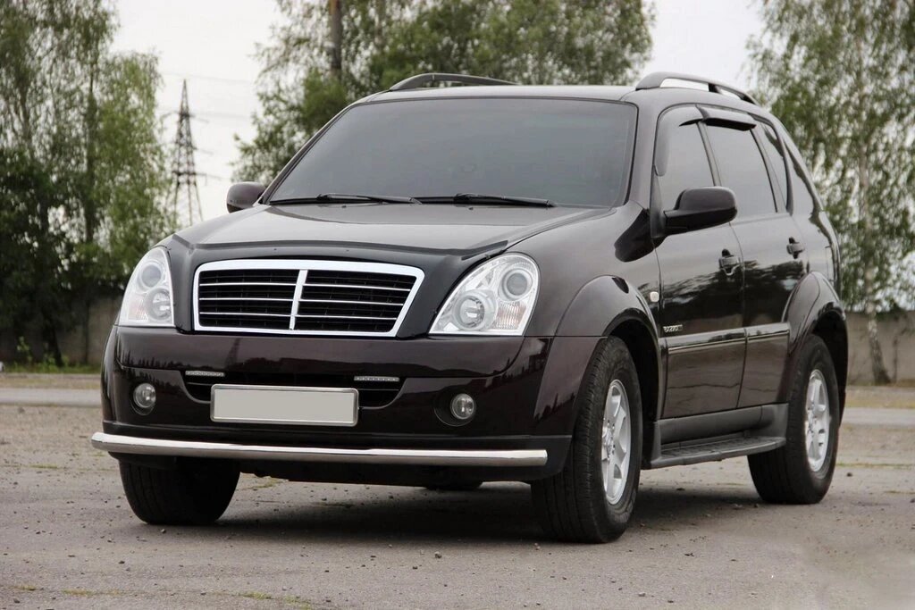 Передня захист ST008 (нерж) для SsangYong Rexton I 2001-2017 рр. від компанії AUTOAS - фото 1