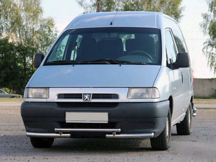 Передня захист ST009 (нерж) 51 мм для Peugeot Expert 1996-2007 років. від компанії AUTOAS - фото 1