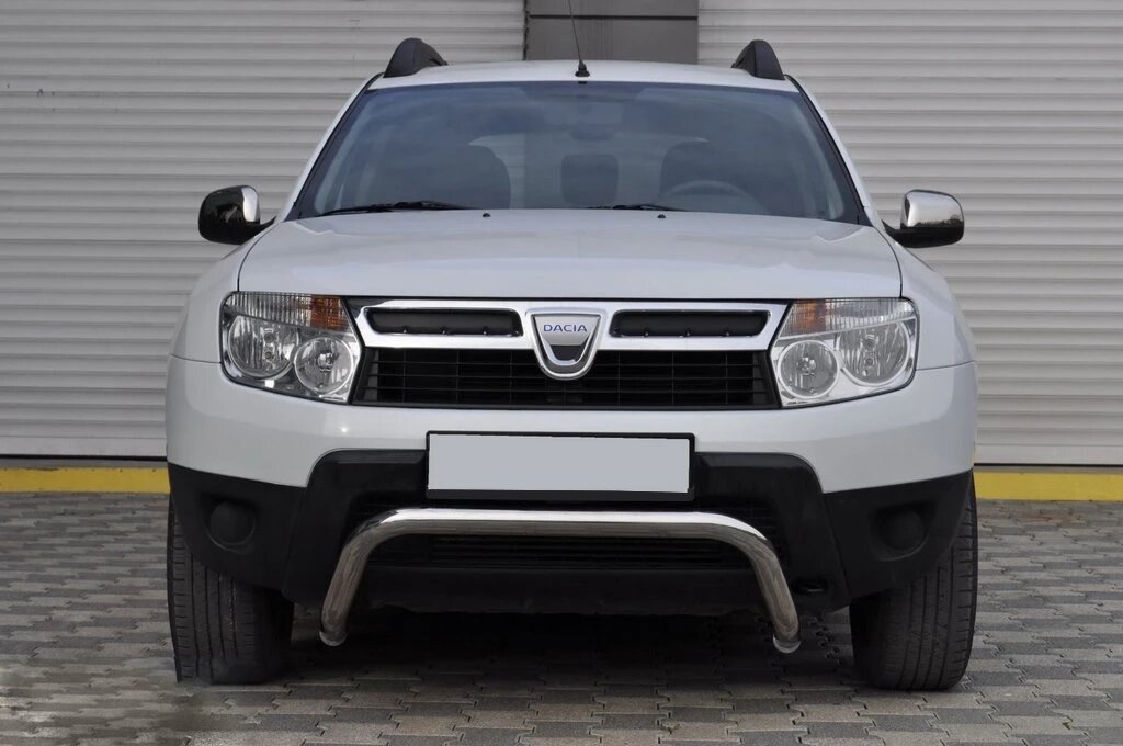 Передня захист ST011 (нерж.) для Dacia Duster 2008-2018 рр. від компанії AUTOAS - фото 1