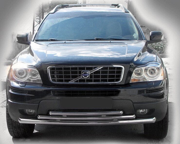 Передня захист ST014-2 (нерж) для Volvo XC90 2002-2016 років. від компанії AUTOAS - фото 1