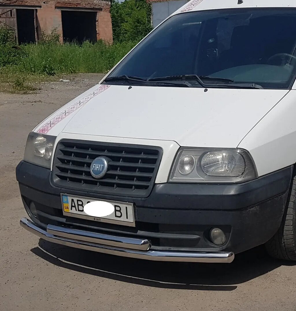 Передня захист ST014 (нерж.) d60/60 для Citroen Jumpy 1996-2007 років. від компанії AUTOAS - фото 1