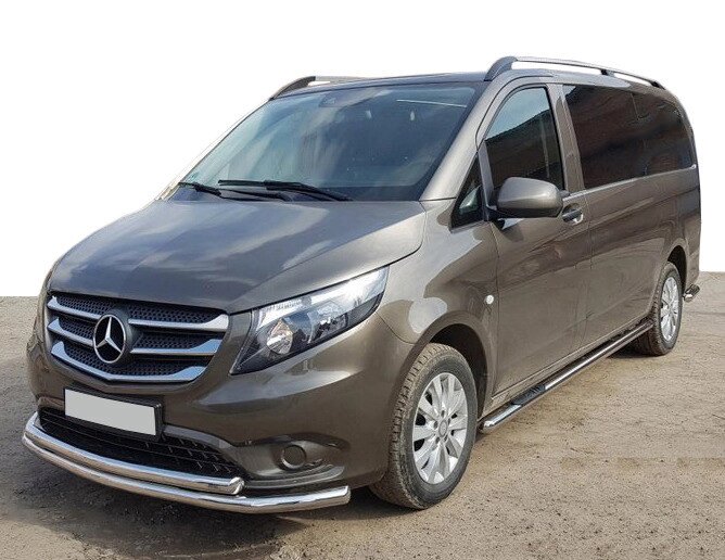 Передня захист ST014 (нерж.) для Mercedes Vito / V W447 2014 мм. від компанії AUTOAS - фото 1