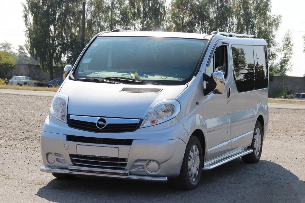 Передня захист ST014 (нерж.) для Nissan Primastar 2002-2014рр. від компанії AUTOAS - фото 1