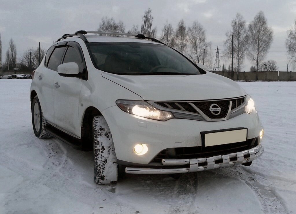 Передня захист ST015 (нерж) для Nissan Murano 2008-2014 рр. від компанії AUTOAS - фото 1