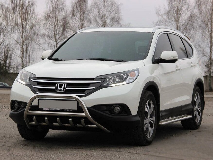 Передня захист WT003 (нерж.) для Honda CRV 2012-2016 рр. від компанії AUTOAS - фото 1