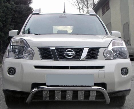 Передня захист WT009 (нерж) для Nissan X-trail T31 2007-2014рр. від компанії AUTOAS - фото 1