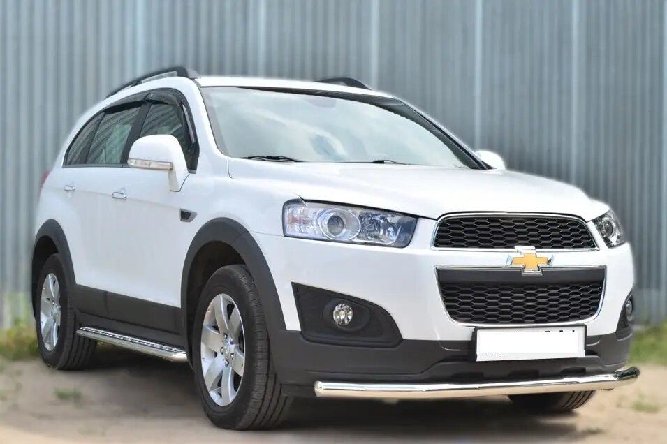 Передняя захист ST008 (нерж) для Chevrolet Captiva 2006-2019рр. від компанії AUTOAS - фото 1