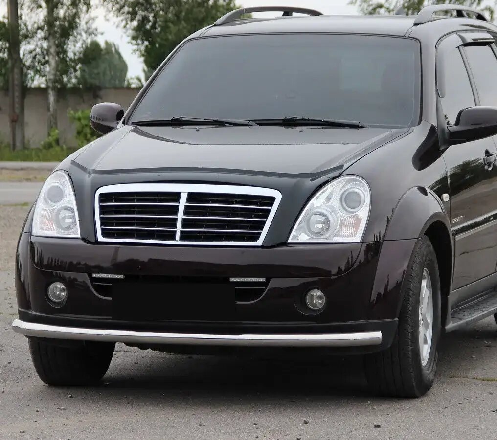 Передняя захист ST008 (нерж) для SsangYong Korando 2010-2019 від компанії AUTOAS - фото 1