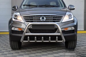 Кенгурятник WT003 (нерж) для SsangYong Rexton I 2001-2017 рр.