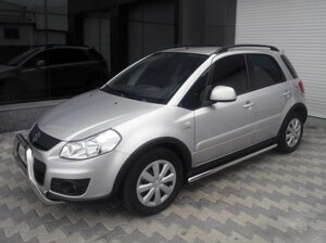 Пороги бічні труба Hyundai Terracan (2001-2007) D60 без накладок