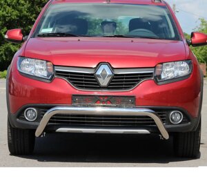 Захист переднього бампера - Кенгурятник Renault Sandero-Stepway 2 (12+)